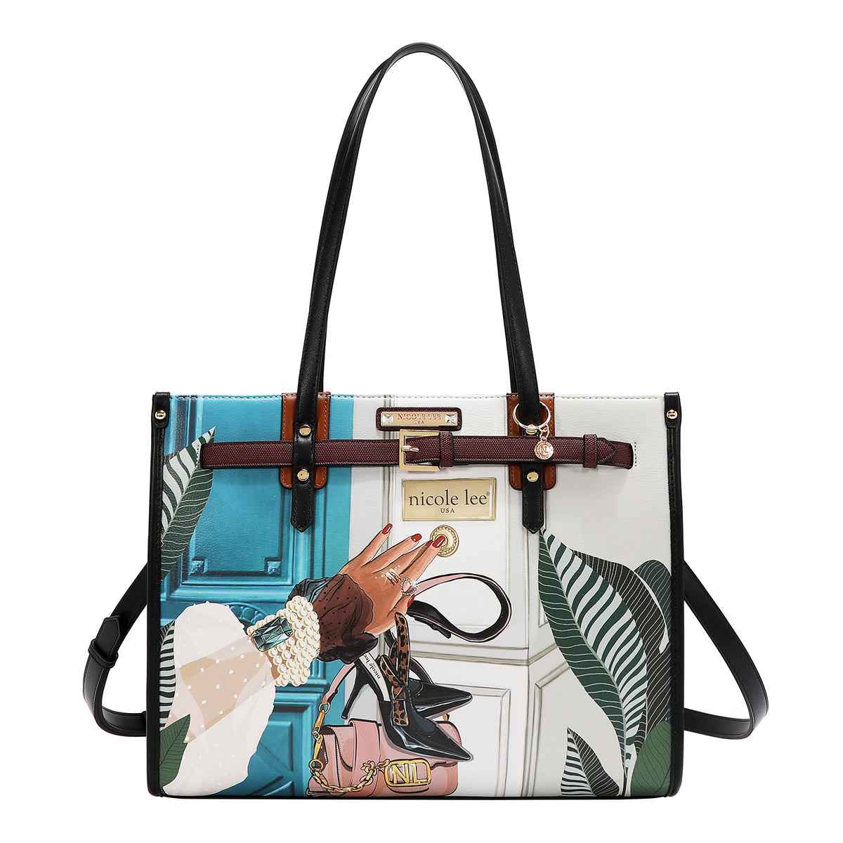 Nicole Lee borsa con tasca porta pranzo