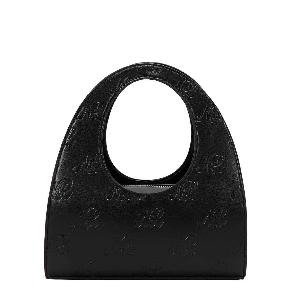 Nicole borsa embossed nera