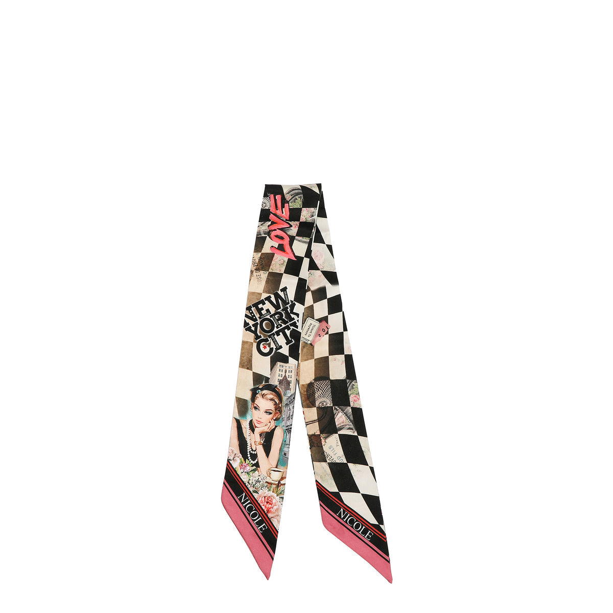 Nicol Lee Foulard satin
