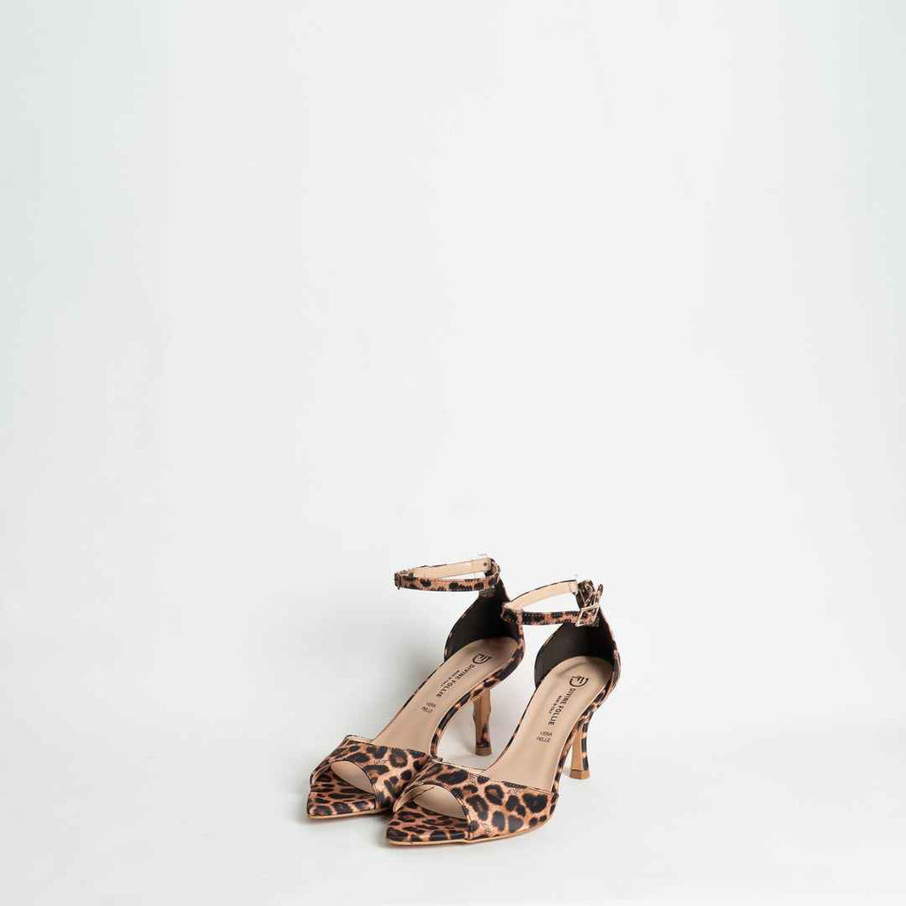 Divine follie - Sandalo con tacco animalier