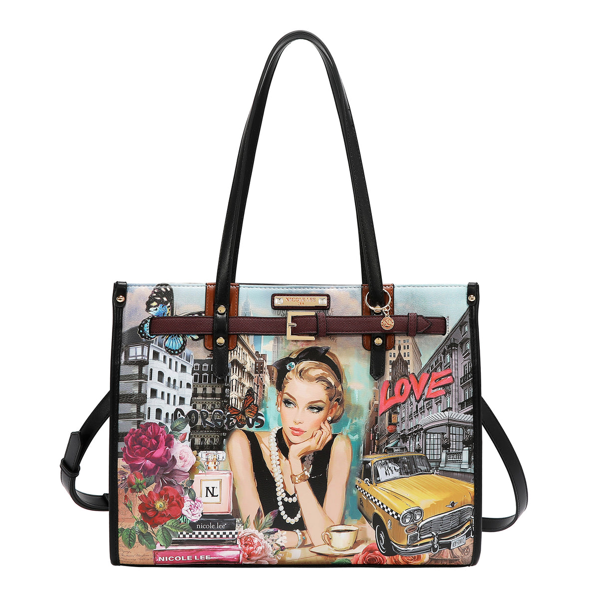 Nicole Lee borsa con tasca porta pranzo