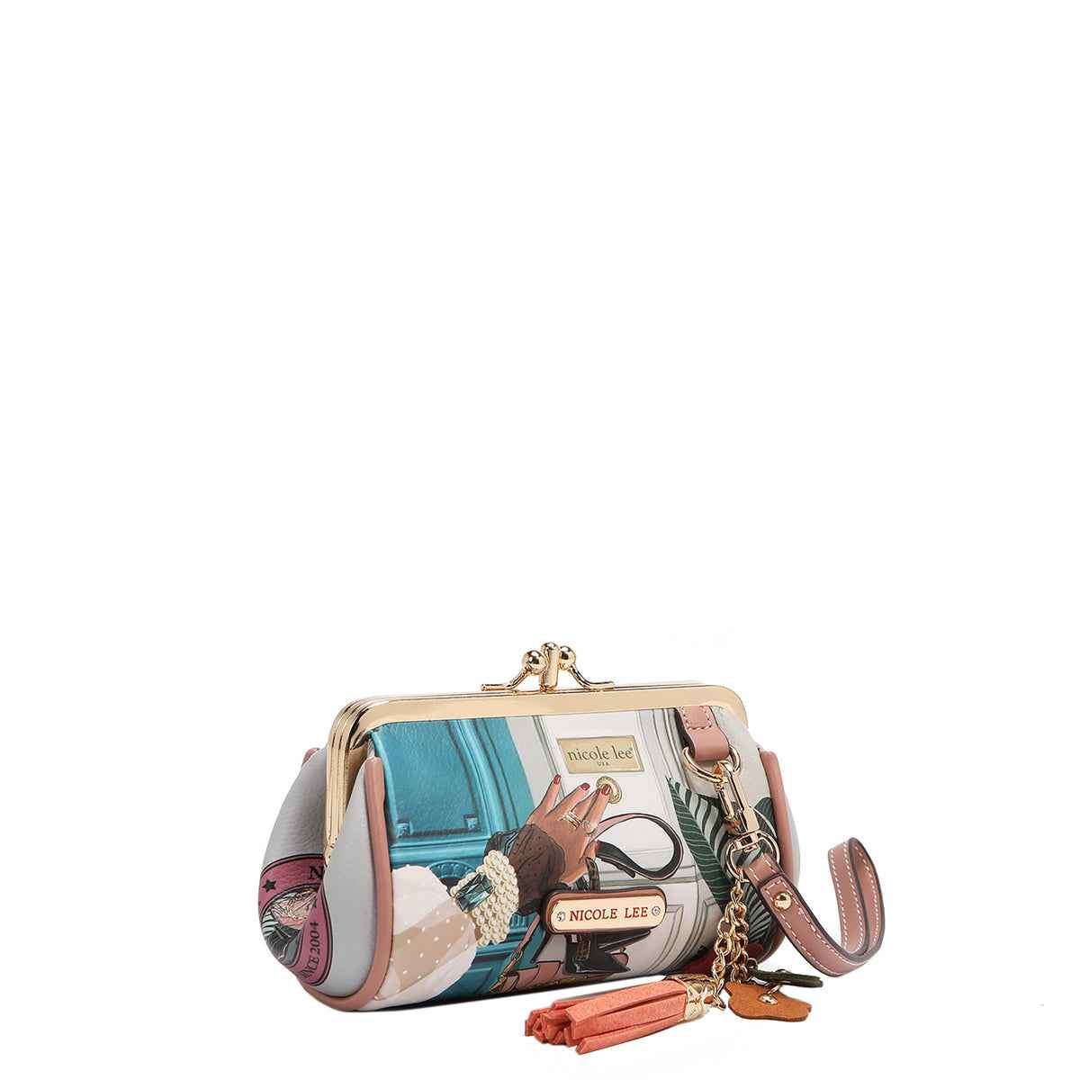 Nicole Lee clutch portamonete con polsiera