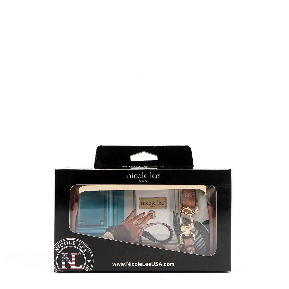 Nicole Lee clutch portamonete con polsiera