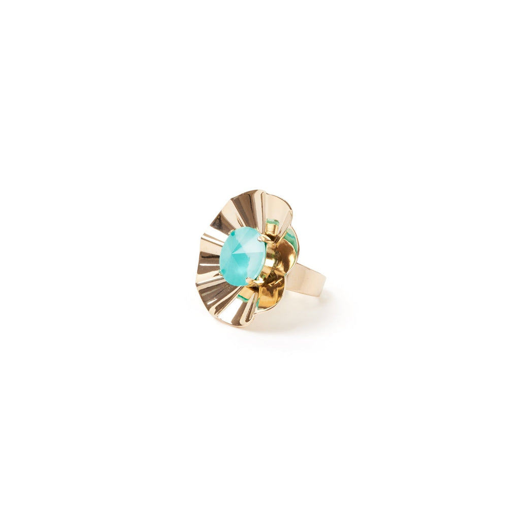Sodini Anello a fiore Ribera - Blu