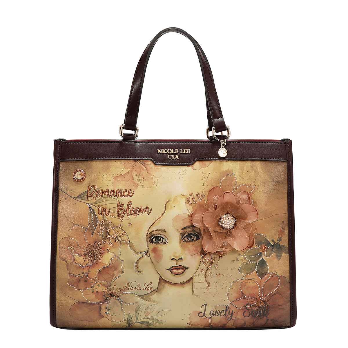 Nicole lee tote bag reflection of love