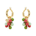 Sodini Orecchini cerchietto e grappolo Apuana - Multicolor