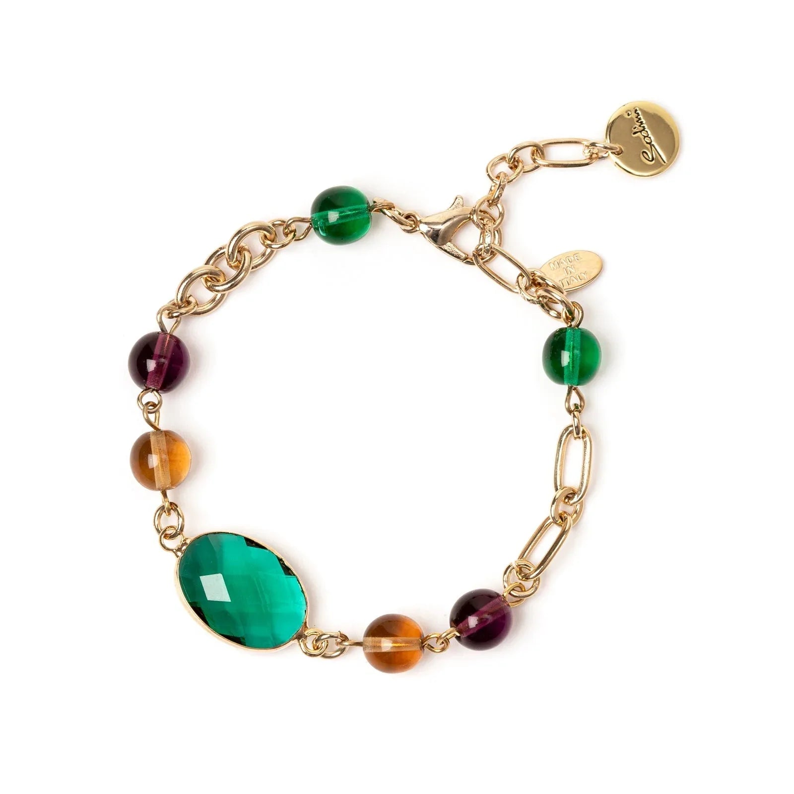 Sodini Bracciale a sfere incatenate Mylitta - Bordeaux - Identity Look