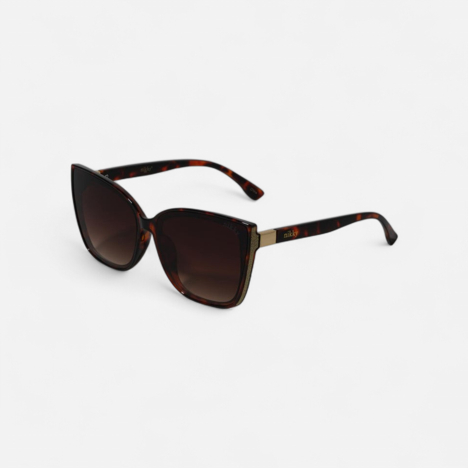 Nicole lee occhiali da sole cat eye  leopardo