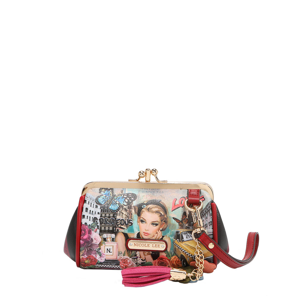 Nicole Lee clutch portamonete con polsiera