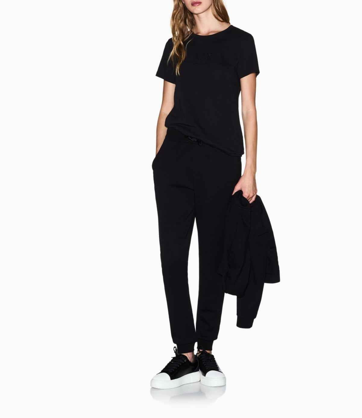 Armani exchange T-shirt con logo in jersey di cotone
