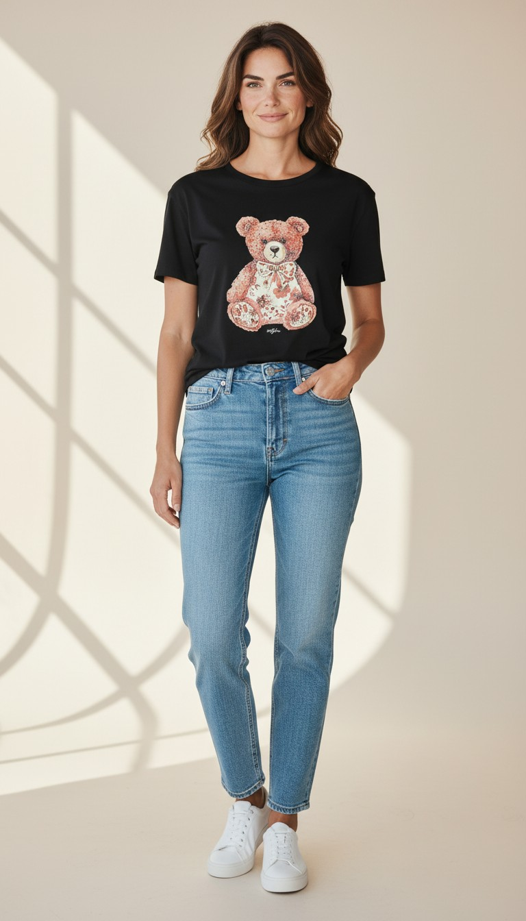 Le streghe T-shirt teddy strass
