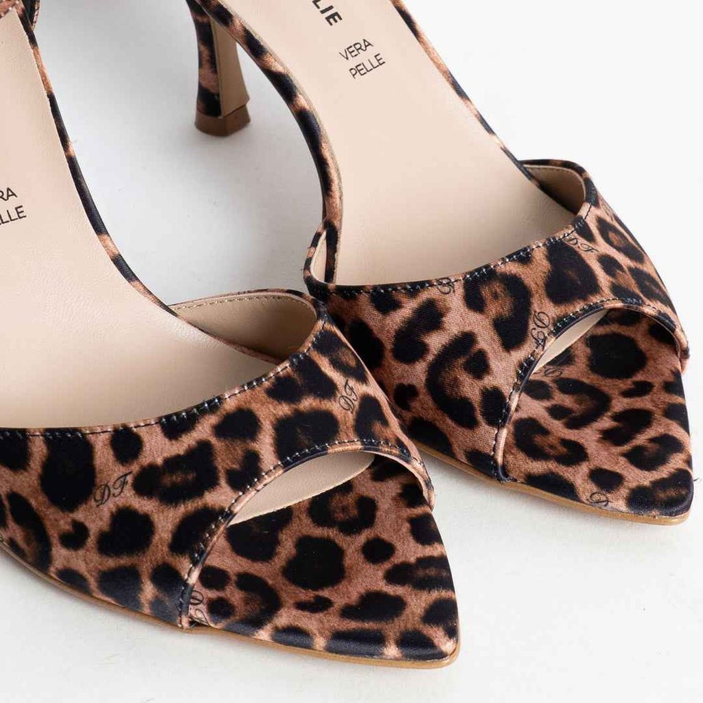 Divine follie - Sandalo con tacco animalier