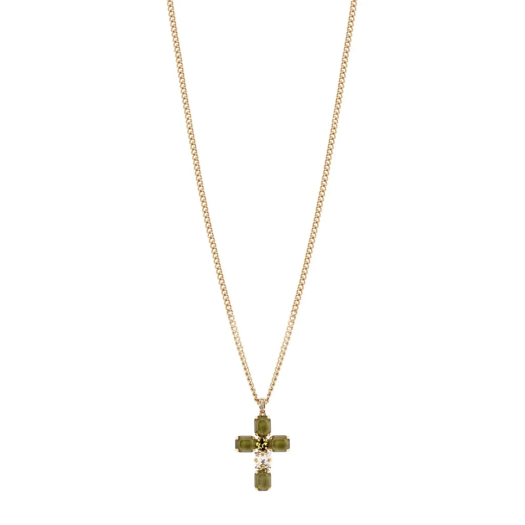 Collana croce Semira - Verde - Identity Look