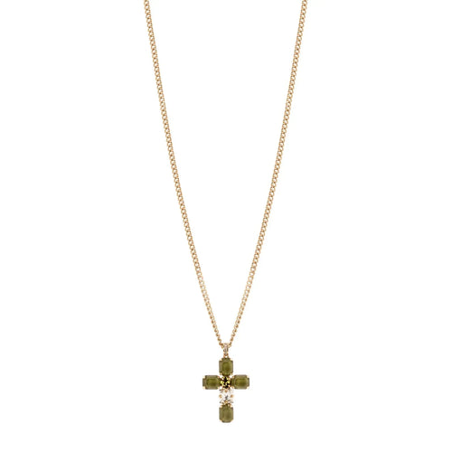 Collana croce Semira - Verde - Identity Look