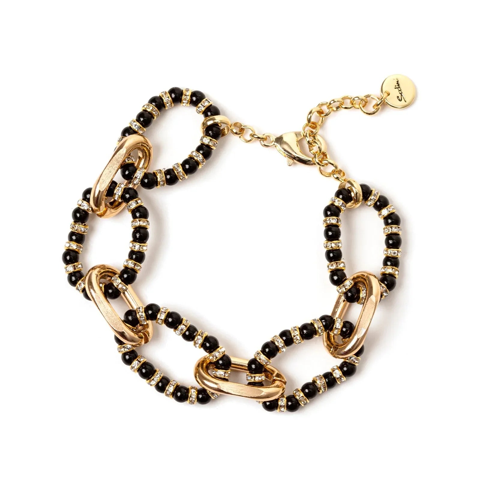 Sodini Bracciale a cerchi incatenati Drusilla - Nero - Identity Look