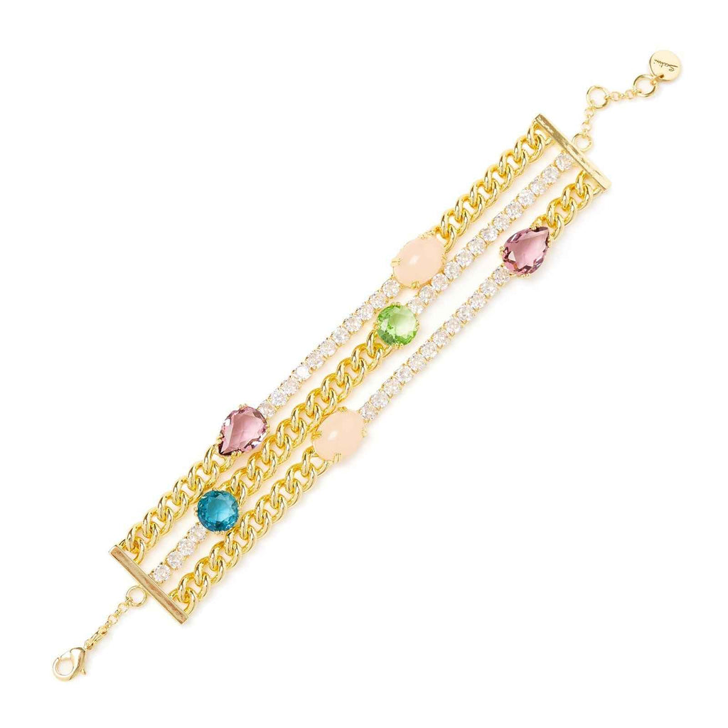 Sodini Bracciale a tre fili Ninfa - Multicolor
