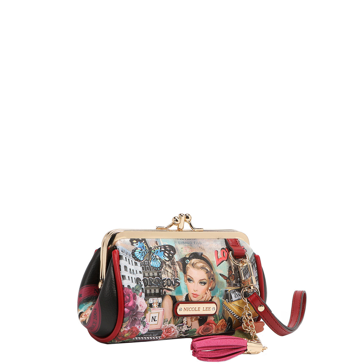 Nicole Lee clutch portamonete con polsiera