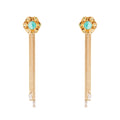 Sodini Orecchini fiore e serpentina Ribera - Blu