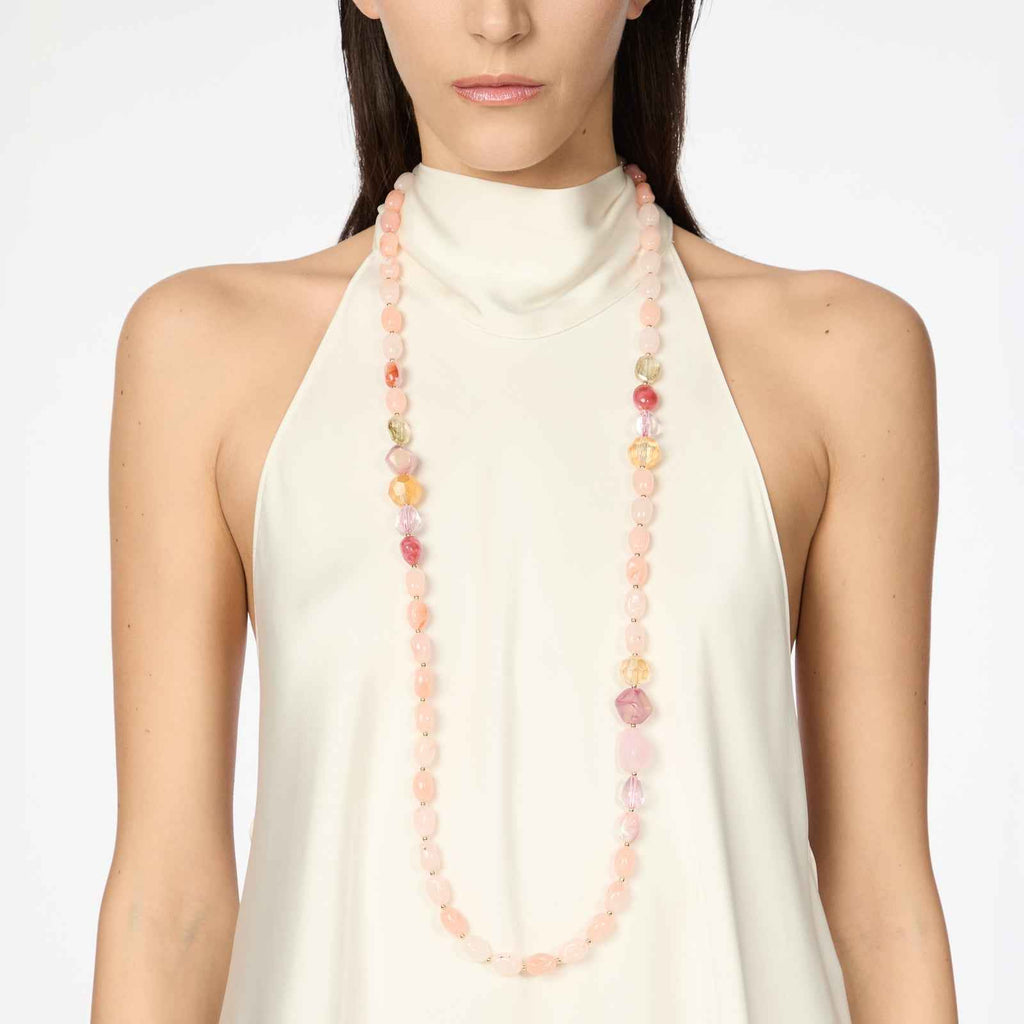 Sodini Collana lunga Santa Margherita - Bianco