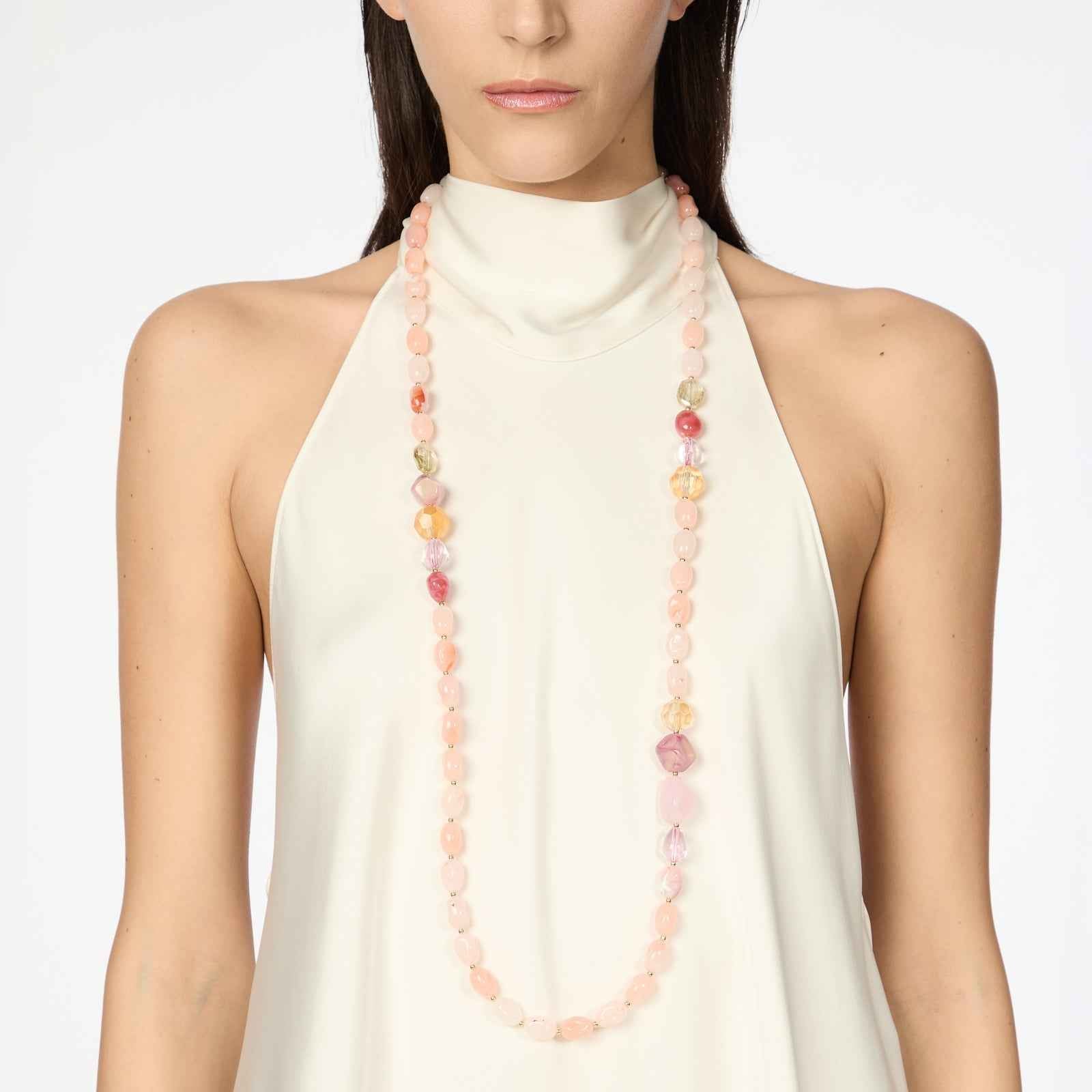 Sodini Collana lunga Santa Margherita - Bianco