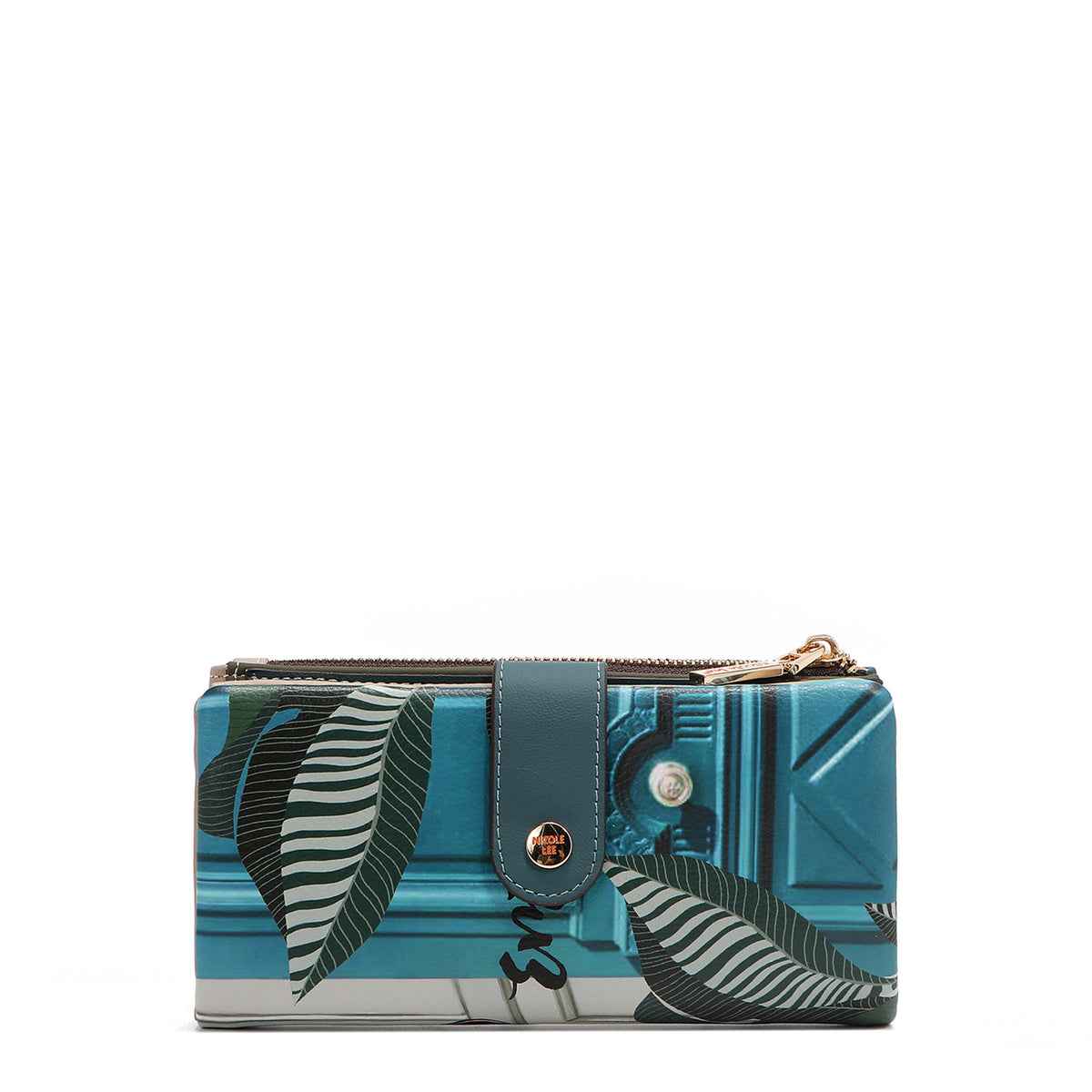 Nicole lee portafoglio grande pieghevole con scomparto rimovibile