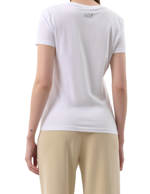 EA7 T-shirt bianca logo