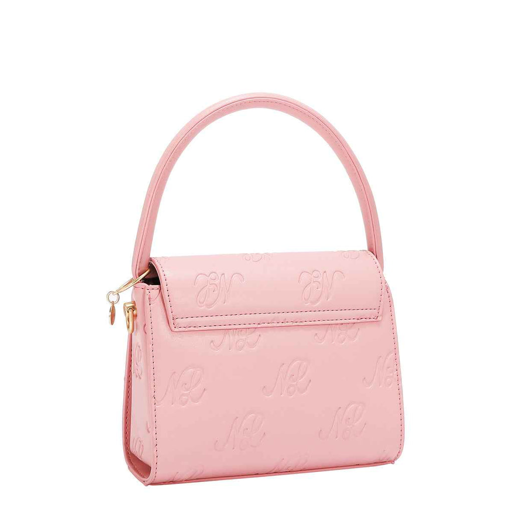 Nicole lee Borsa embossed cuore rosa