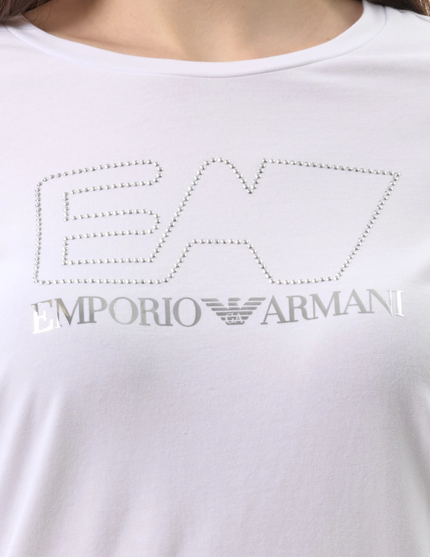 EA7 T-shirt bianca logo
