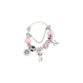 Nicole Lee bracciale silver charm rosa