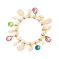 Sodini Bracciale elastico perle e pendenti Ninfa - Multicolor