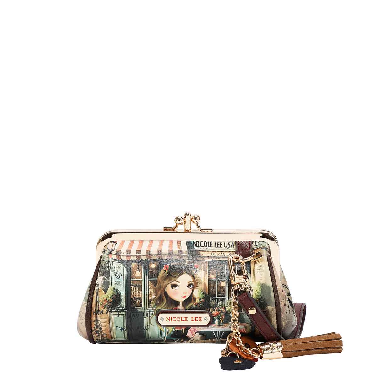 Nicole Lee clutch portamonete con polsiera