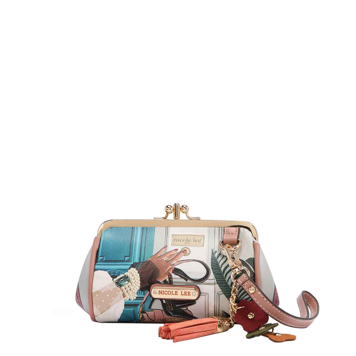 Nicole Lee clutch portamonete con polsiera