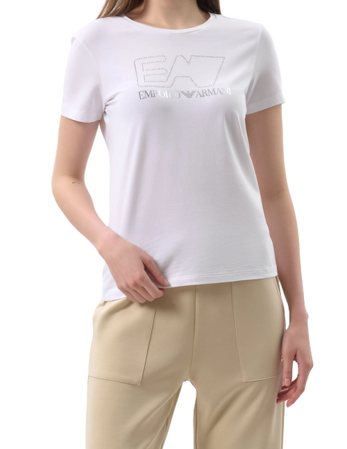 EA7 T-shirt bianca logo