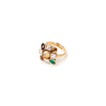 Sodini Anello con top quadrato Mylitta - Bordeaux - Identity Look